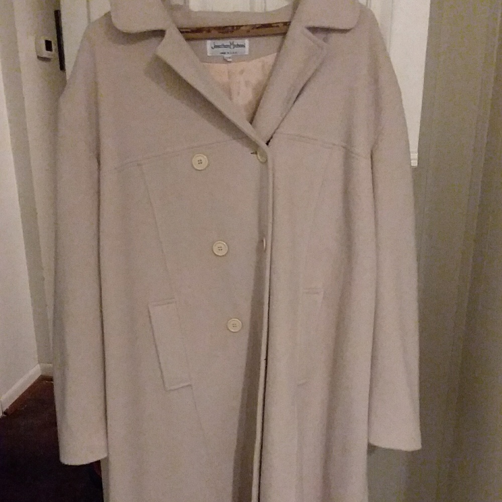 Off white trench coat peacoat